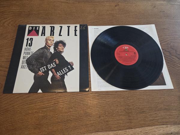Die Ärzte Ist das Alles 13 Höhepunkte mit den Ärzten 1987 CBS 460237 1 Deutsche Pressung NM+/VG+